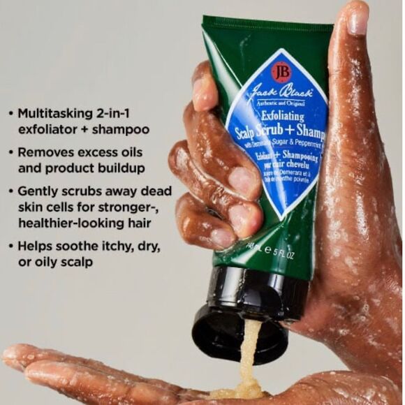 🦋$6 ~ Jack Black Exfoliating Scalp Scrub & Shampoo ~ NEW - Picture 7 of 7